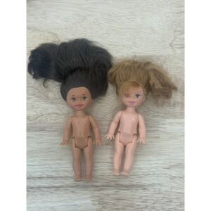 Gorgeous Kelly Doll Lot Of 2  Blonde And Brunette hair Light /dark Skin 1994 #34